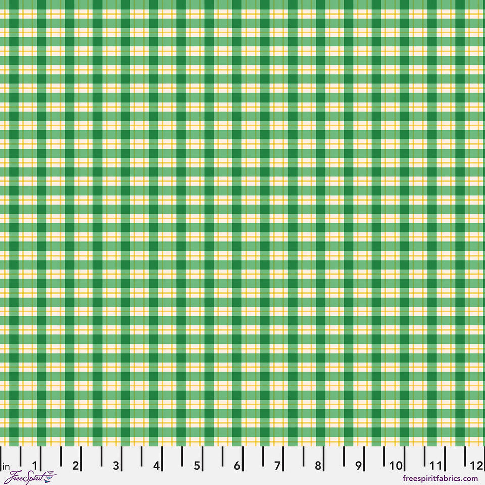 Stannie & Lloyd - Quilting Cotton Fabric - Chaperones Gingham - Basil