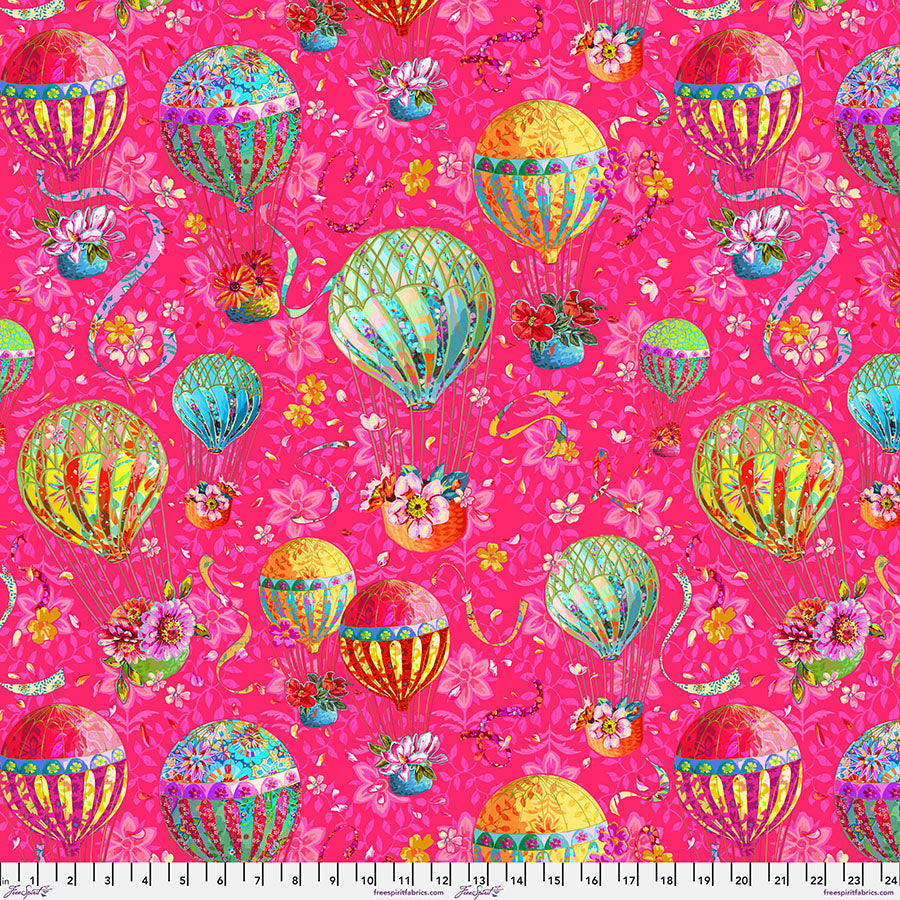 Festival – Quilting Cotton Fabric – Balloons – Pink