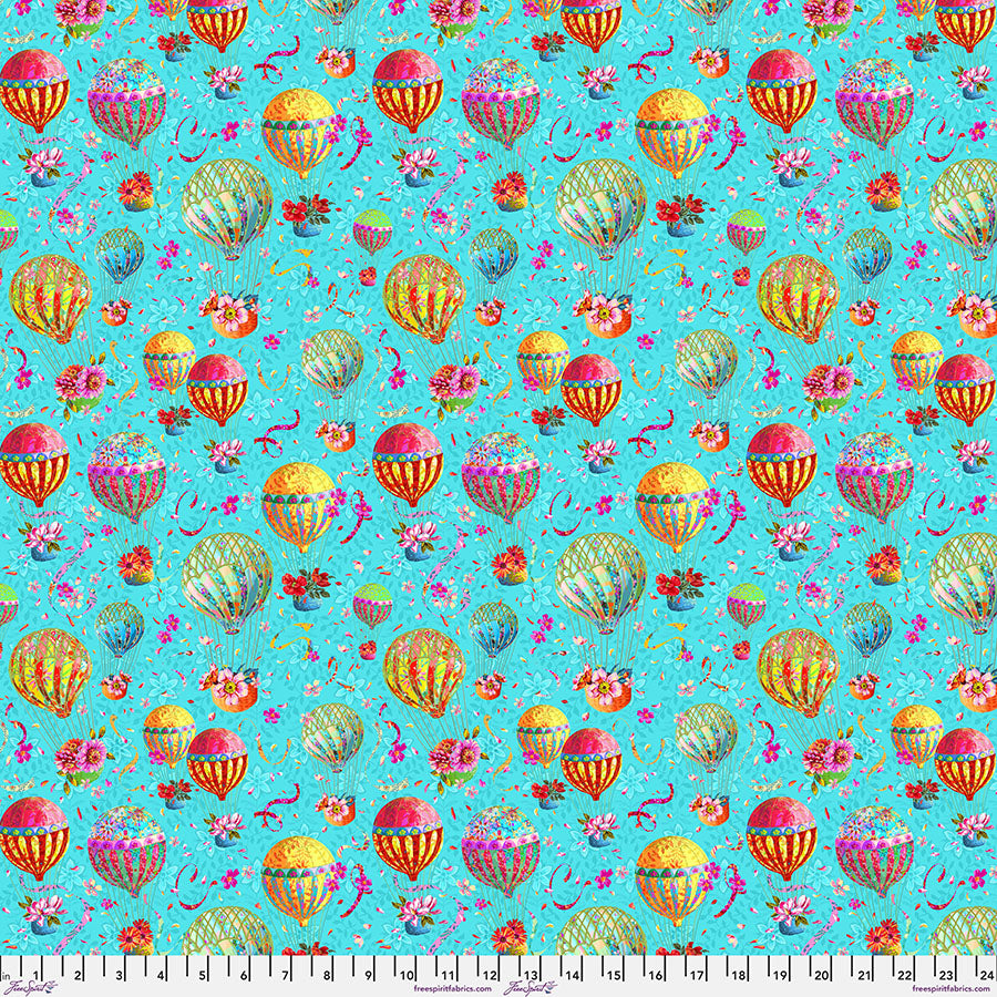 Festival – Quilting Cotton Fabric – SM Balloons – Blue