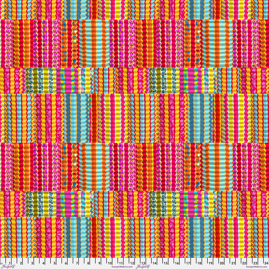Festival – Quilting Cotton Fabric – Zig Zag – Bright