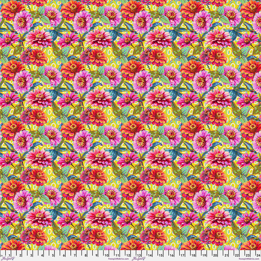 Festival – Quilting Cotton Fabric – SM Zinnias – Multi