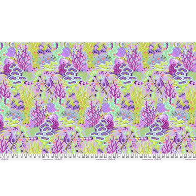 Floral Reef - Quilting Cotton Fabric - Reef What You Sew - Ultraviolet