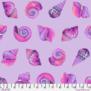 Floral Reef - Quilting Cotton Fabric - Lil Shelly - Ultraviolet