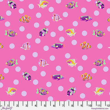 Floral Reef - Quilting Cotton Fabric - School Crossing - Delphine