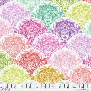 Prince Charming Déjà Vu - Quilting Cotton Fabric - Snail Scallop - Sugar Rush