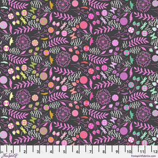 Prince Charming Déjà Vu - Quilting Cotton Fabric - Dandelion - Licorice