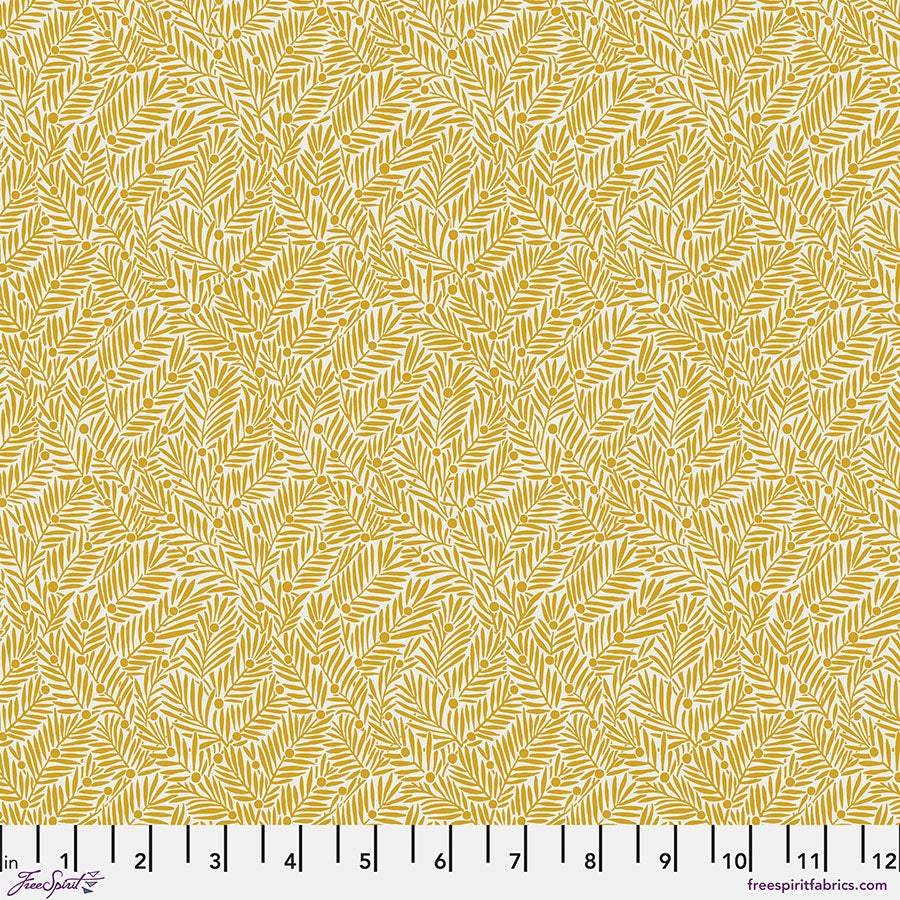 Bedford Park – Quilting Cotton Fabric – Yew & Aril – Sunshine