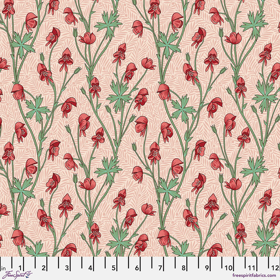 Bedford Park – Quilting Cotton Fabric – Monkshood – Fuchsia