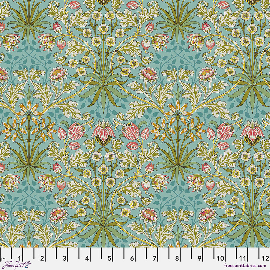 Bedford Park – Quilting Cotton Fabric – Hyacinth – Mineral