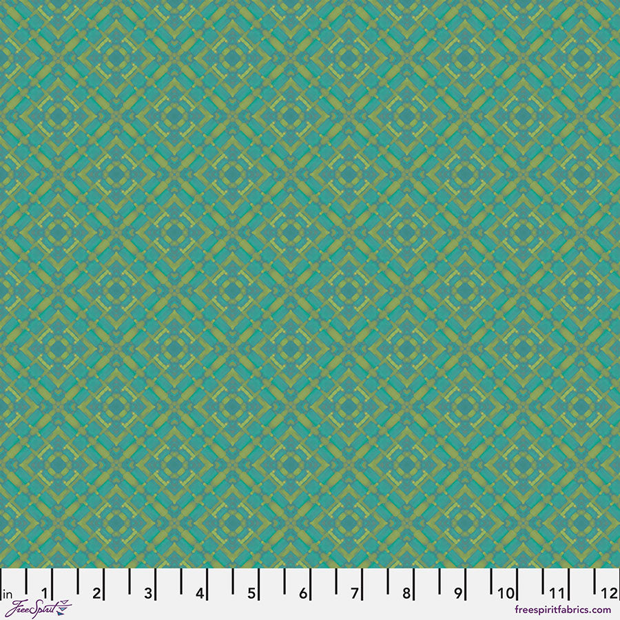 Kaleidoscope - Quilting Cotton Fabric - Vintage - Green