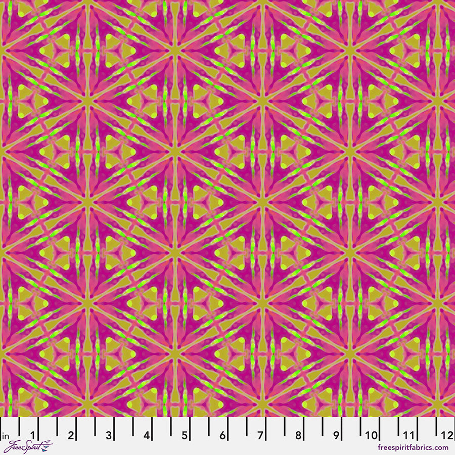 Kaleidoscope - Quilting Cotton Fabric - Honeycomb - Pink