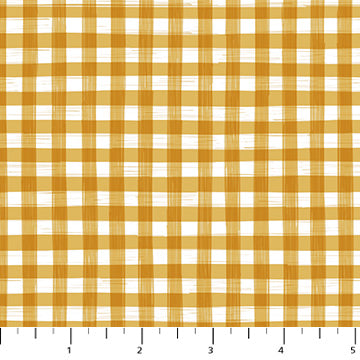 Humblebee - Quilting Cotton Fabric - Gingham - Yellow
