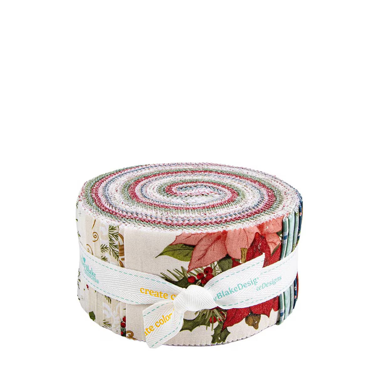 Christmas Greetings - Precut Quilting Cotton Fabric - Rolie Polie