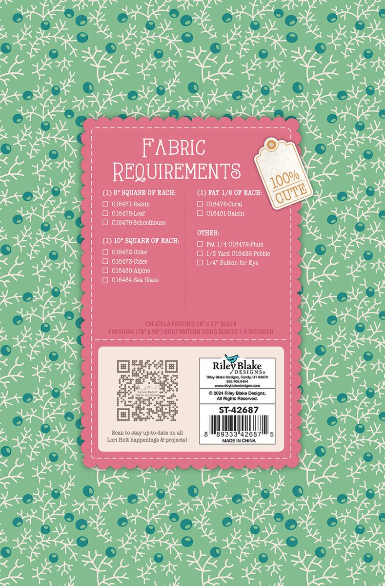 Gentler Times - Quilt Pattern - Lori Holt Gentler Times Quilt Seeds™ - Gentle Goose No. 7