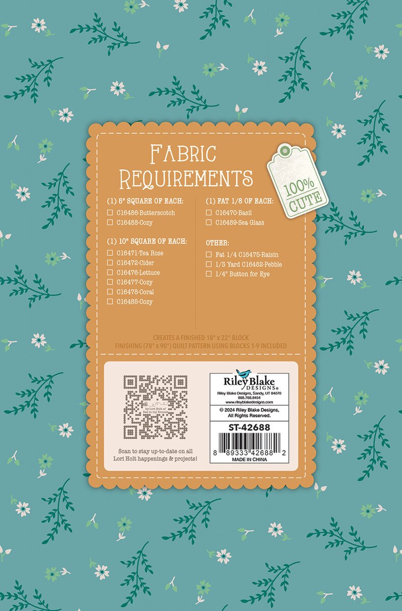 Gentler Times - Quilt Pattern - Lori Holt Gentler Times Quilt Seeds™ - Gentle Goose No. 8