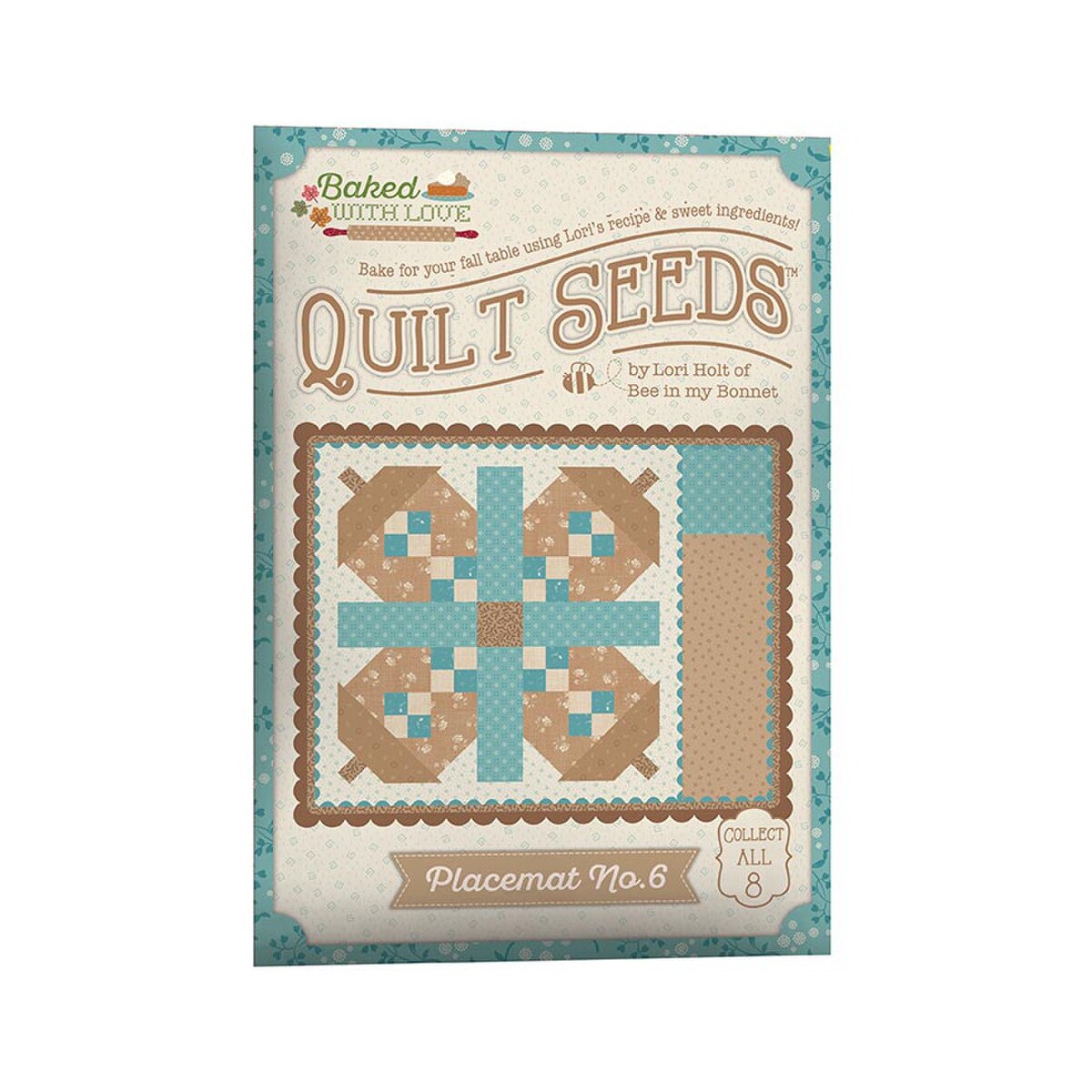 Baked With Love - Placemat Pattern - Quilt Seeds Pattern Placemat No. 6
