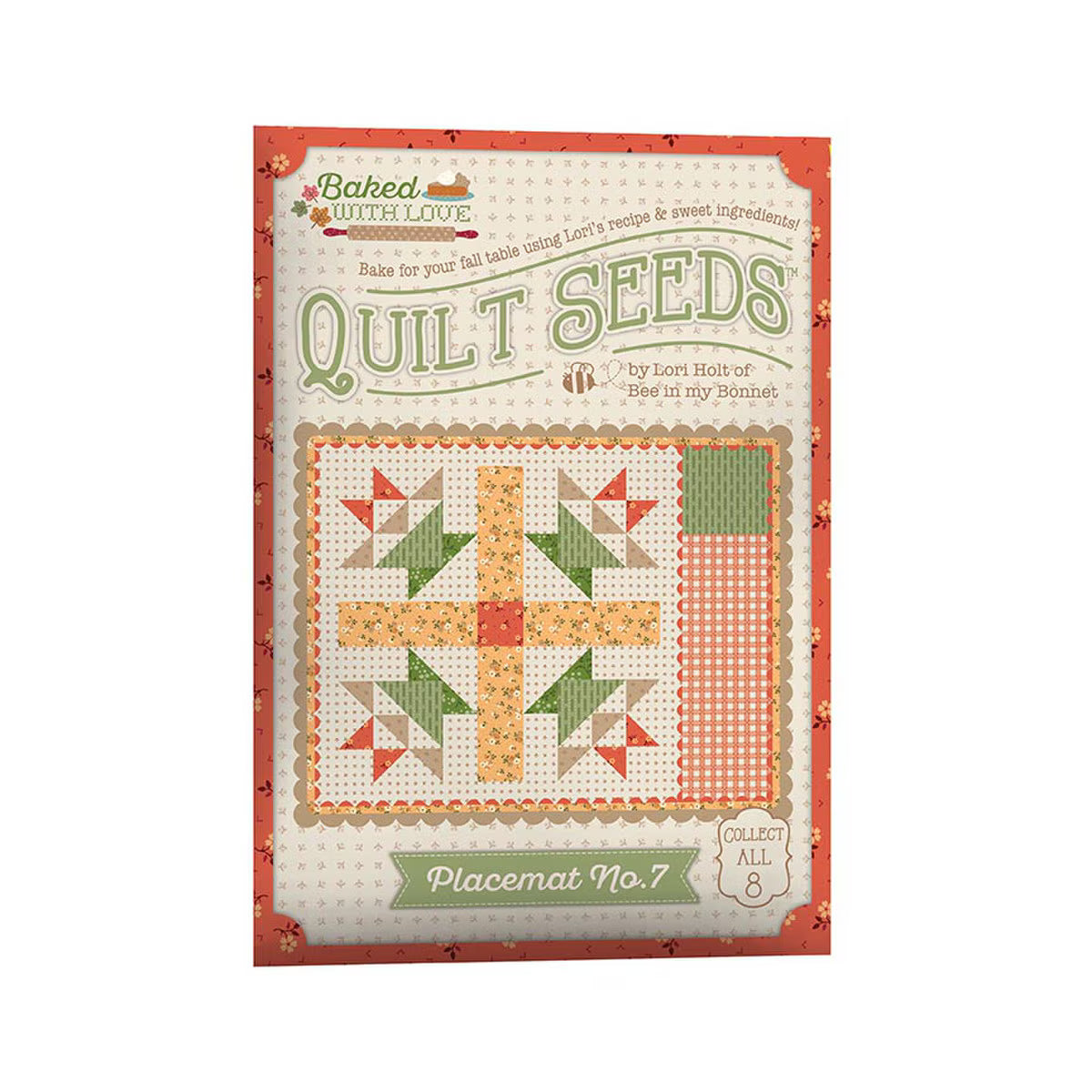 Baked With Love - Placemat Pattern - Quilt Seeds Pattern Placemat No. 7
