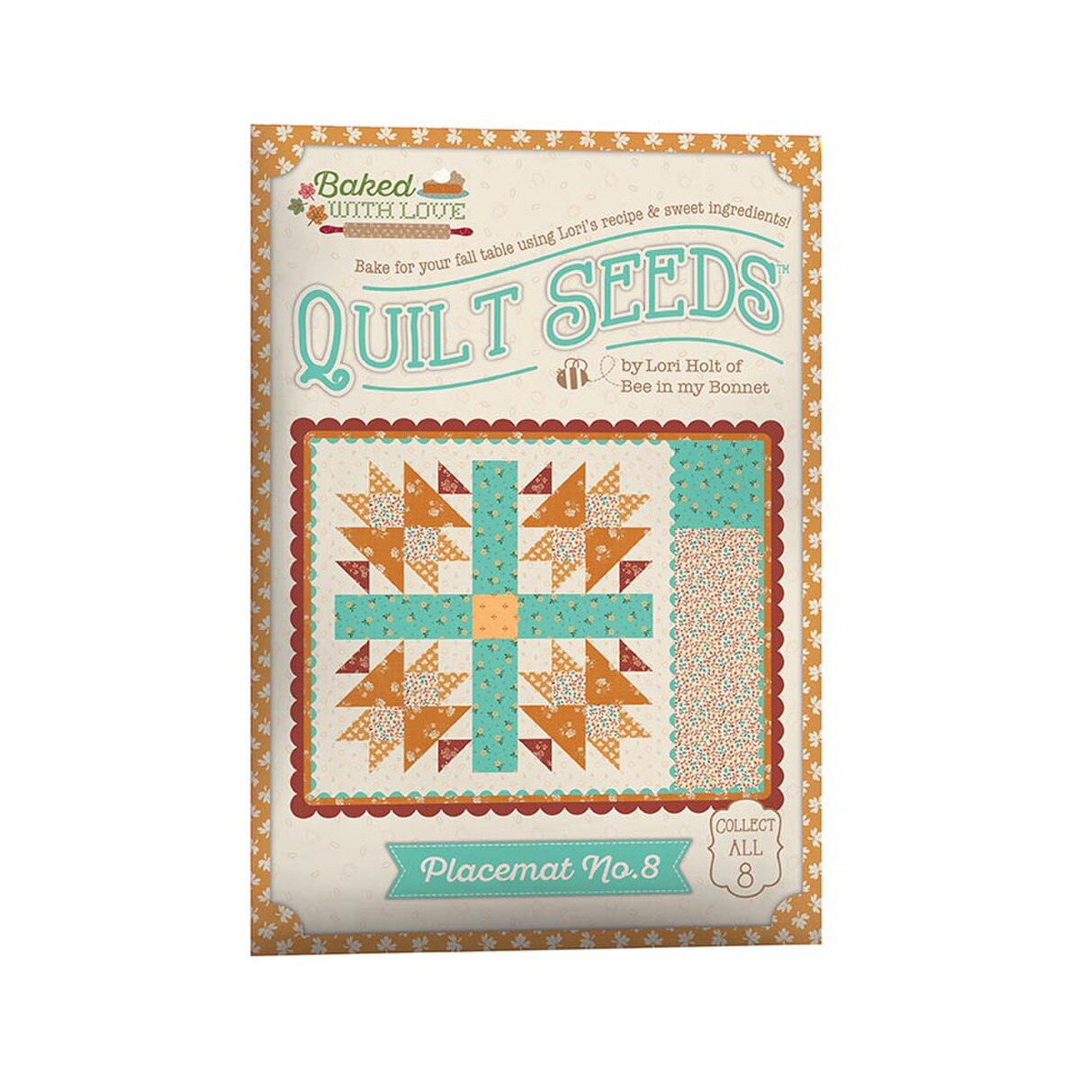Baked With Love - Placemat Pattern - Quilt Seeds Pattern Placemat No. 8