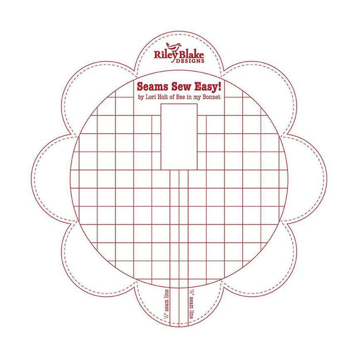 Seam Guide - Lori Holt - Seams Sew Easy™ - Red