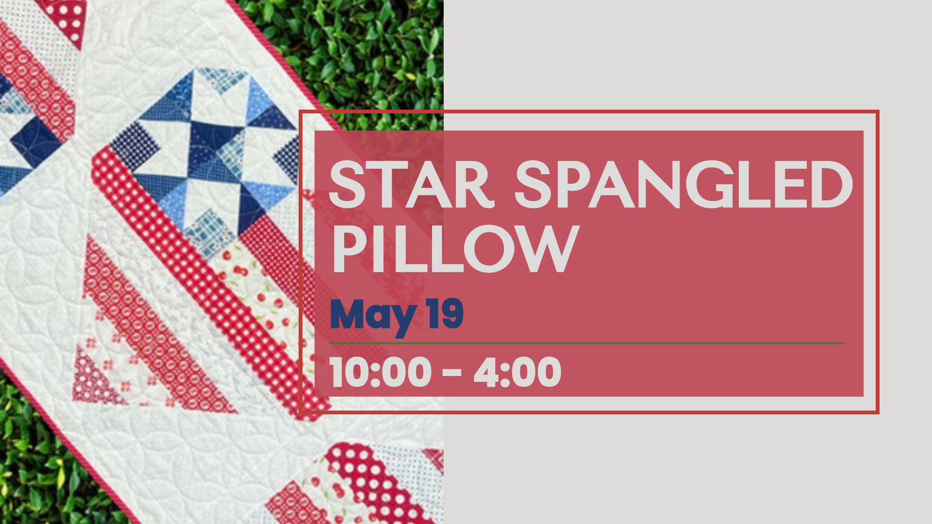 Star Spangled Pillow