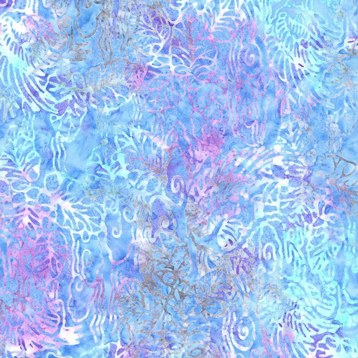 Batiks - Tonga - Cotton Fabric - Delphinium