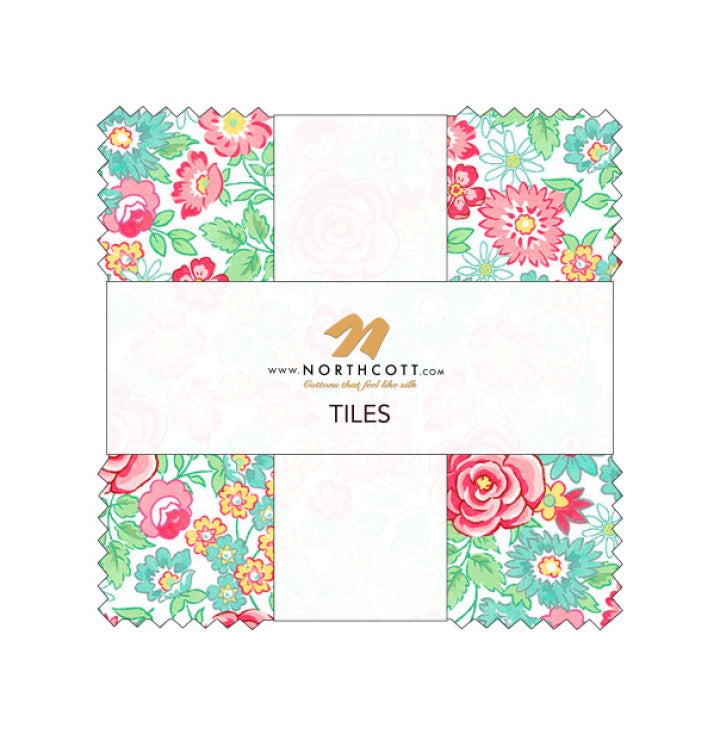 Quilting In Bloom - Precut Quilting Cotton Fabric - 10" Chips