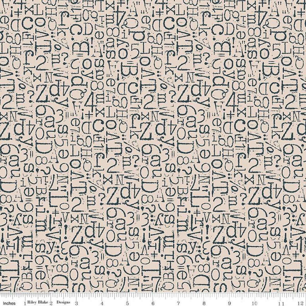 TYPE/ography - Quilting Cotton - Wide Back - 108"