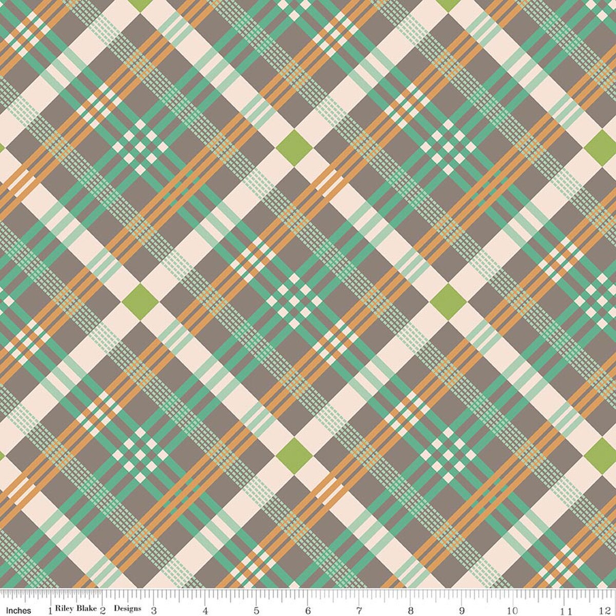 Farmer's Daughter – Wide Back Quilting Fabric – Plaid - Rustic 108"