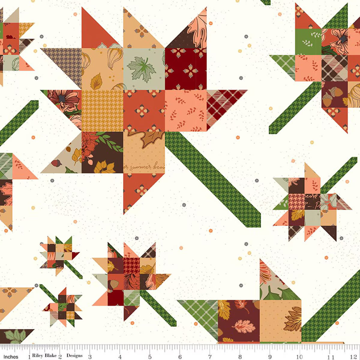 Cozy Autumn - Wide Back Quilting Cotton Fabric - 108"