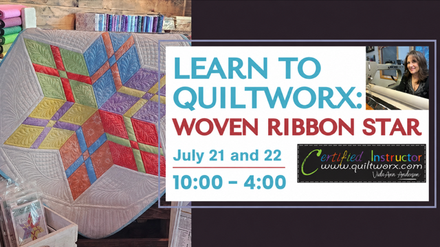 Learn to Quiltworx - Woven Ribbon Star