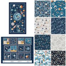 Book Panel - Milky Way - Navy Multi