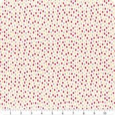 Scarlet Dreams - Quilting Cotton Fabric - Swatches - Cream