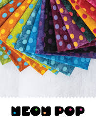 Cotton Fabric - Batiks - Neon Pop - Green Apple