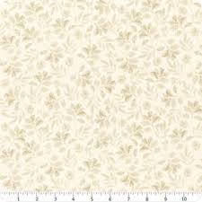Scarlet Dreams - Quilting Cotton Fabric - Floral Toile - Cream