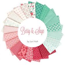 Berry & Sage - Precut Cotton Fabric - Fat Quarter Bundle