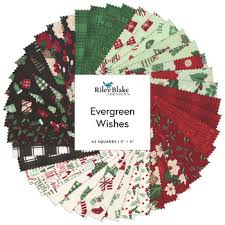 Evergreen Wishes - Quilting Cotton Fabric - Plaid - Black