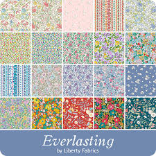 Everlasting - Liberty - Quilting Cotton Fabric - Mamie Flower - B