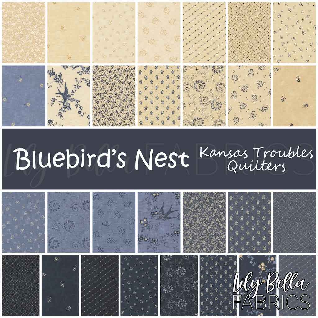 Bluebirds Nest - Quilting Cotton Fabric - Check it Checks and Plaids Dot - Tan