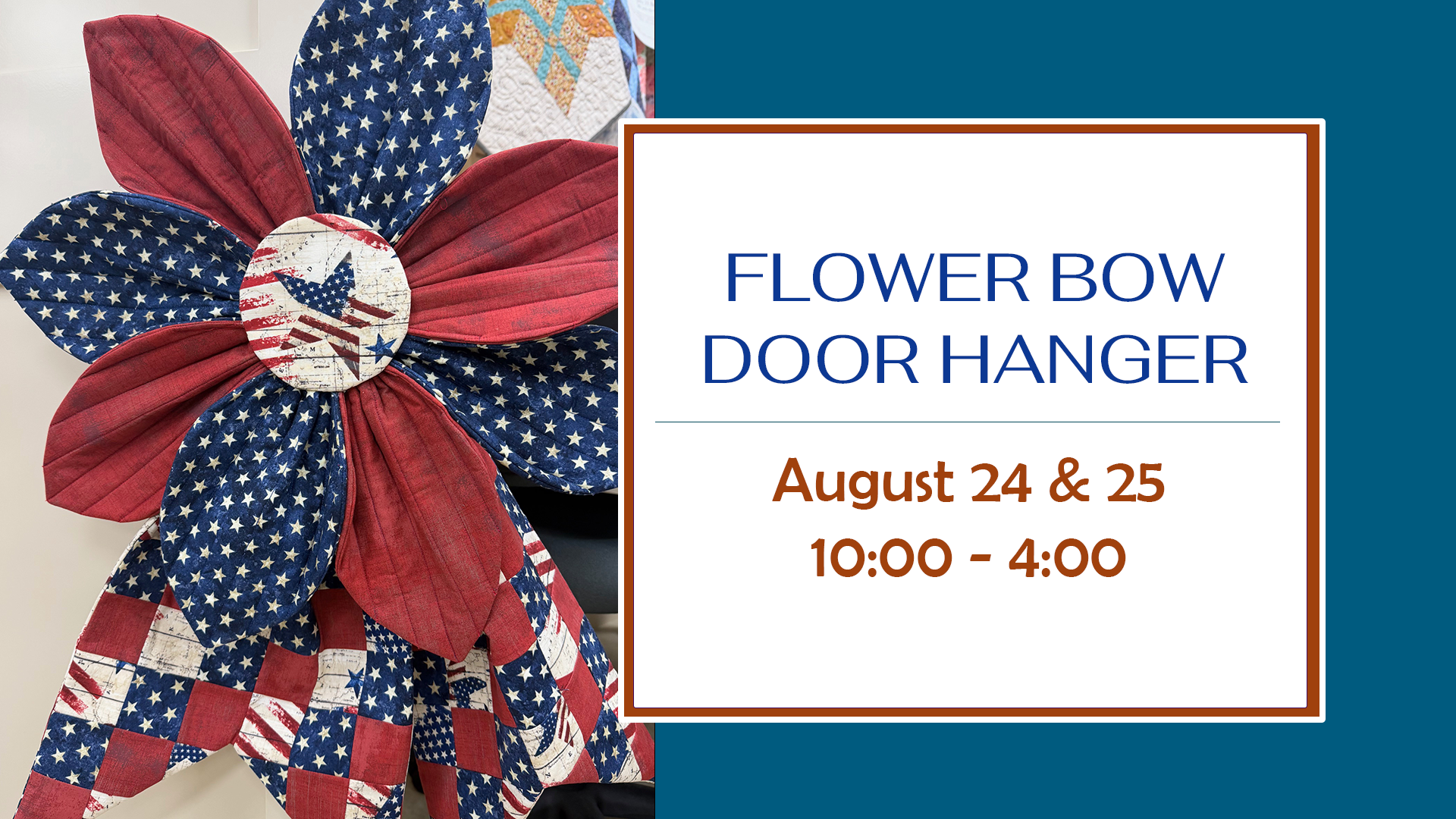 Flower Bow Door Hanger Workshop