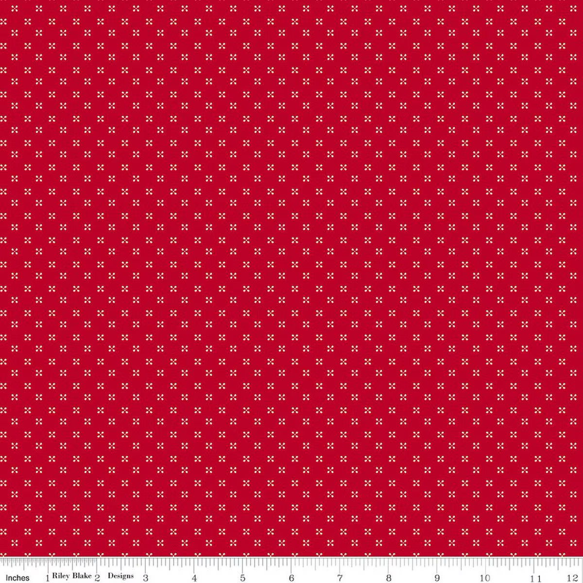 Radiant Ruby – Quilting Cotton Fabric – Dots - Schoolhouse