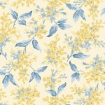 Middleboro Road – Wide Back Fabric – Floral Branches – Cream