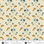Beach House – Quilting Cotton Fabric – Small Sprig – Cream