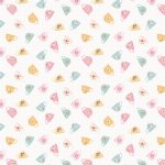Rosy Cheeks – Quilting Cotton Fabric – Good Morning – White