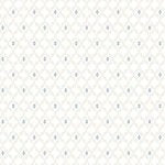 Lakeland Blues – Quilting Cotton Fabric – Leaf Diamonds – White