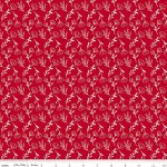 Radiant Ruby – Quilting Cotton Fabric – Floral - Schoolhouse