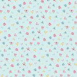 Rosy Cheeks – Quilting Cotton Fabric – Welcome – Blue