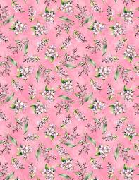 Dahlia Botanica – Quilting Cotton Fabric – Small Floral Pink