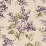 Lavender and Lace – Quilting Cotton Fabric – French Floral – Beige