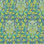 Full Moon Forest II – Quilting Cotton Fabric – Hootie Patootie – Teal
