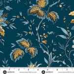 Beach House – Quilting Cotton Fabric – Large Floral – Blue